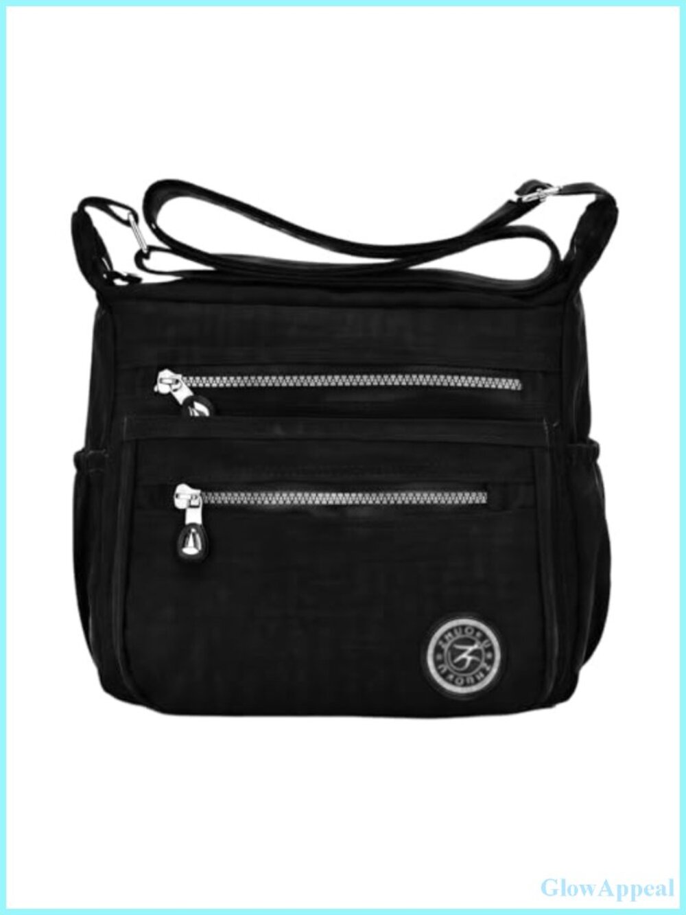 Waterproof Nylon Crossbody Messenger Bag Multi Pocket Travel Purse